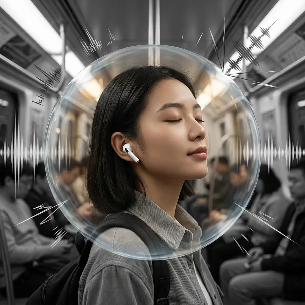 Isolate yourself from outside noise instantly.